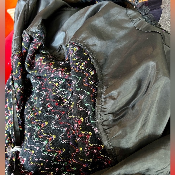 60s/70s Rainbow Boucle Knit Dress - Picture 7 of 8